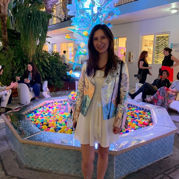 Bagatelle/ Neiman Marcus Metallic Leather Jacket - Picture 9 of 9